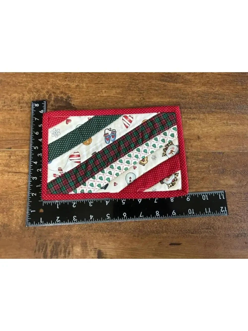 Set of 3 Handmade Christmas Quilted Potholders